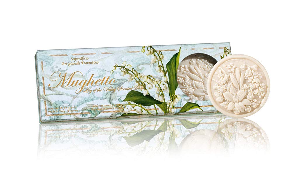 Mughetto, gift box of Italian soap with scent of Lily of the